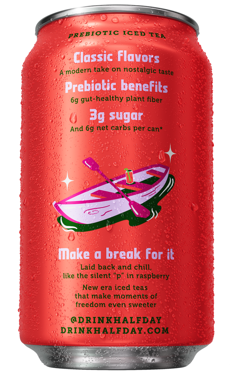 Half Dead Raspberryry Raspberry Tea | Prebiotic Iced Tea | Halfday – Halfday Iced Tea